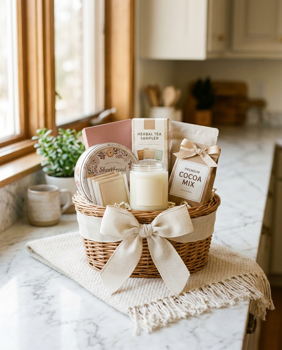 Cozy Comforts — gift basket by Love & Light Gift Baskets